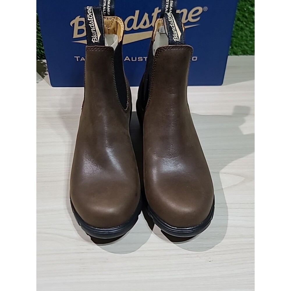 Blundstone Women's Brown Leather Chelsea Booties - Picture 3 of 9